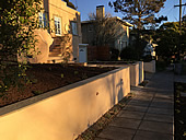 stucco retaining wall